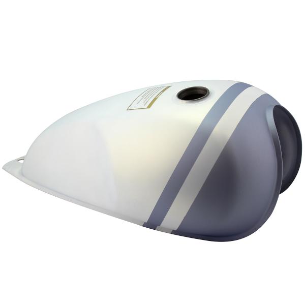 RESERVOIR ESSENCE BLANC / BLEU ARCHIVE SCRAMBLER 50CC EURO5