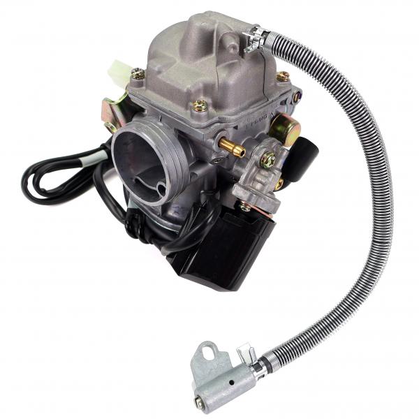 CARBURATEUR  COMPLET ADAPT. SCOOTER 125CC GY6 4T 152QMI / TNT MOTOR SCOOTERONE 125CC / PEUGEOT 125 SUM UP (  PD24J ) ( QUALITE PREMIUM  )
