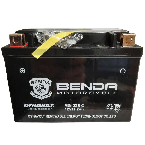 BATTERIE DYNAVOLT BENDA MG12ZS-C 12V11.2Ah ARCHIVE BLACKPEARL 125 CC / MAGPOWER LEGENDER / BENDA AVENGER 125