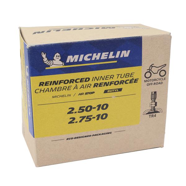 CHAMBRE A AIR MOTO RENFORCEE 10'  2.50-10 2.75-10  MICHELIN 10 MBR VALVE TR4 (STANDARD) (CROSS) 3528701555744