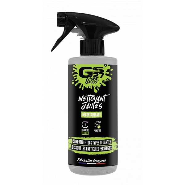 NETTOYANT JANTES DÉCONTAMINANT GS27 MOTO (SANS ACIDES) 500ML