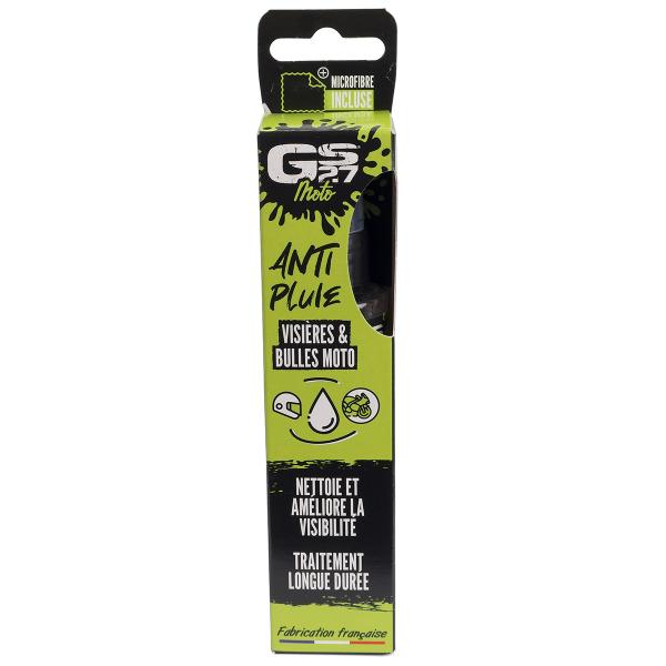ANTI-PLUIE GS27 VISIÈRES & BULLES MOTO 75 ML + MICROFIBRE 12 X 12