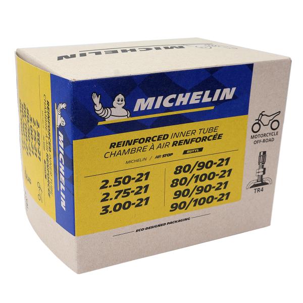 CHAMBRE A AIR 21'' 2.50-21. 2.75-21. 3.00-21. 80/90-21. 90/90-21. 80/100-21. 90/100-21. MICHELIN 21MDR VALVE TR4 (CROSS) 3528708330924