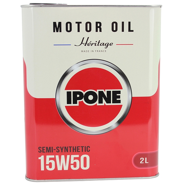 HUILE IPONE HERITAGE 15 W 50 (2L) SEMI  SYNTHETIC 4T (VENDU A L'UNITE)