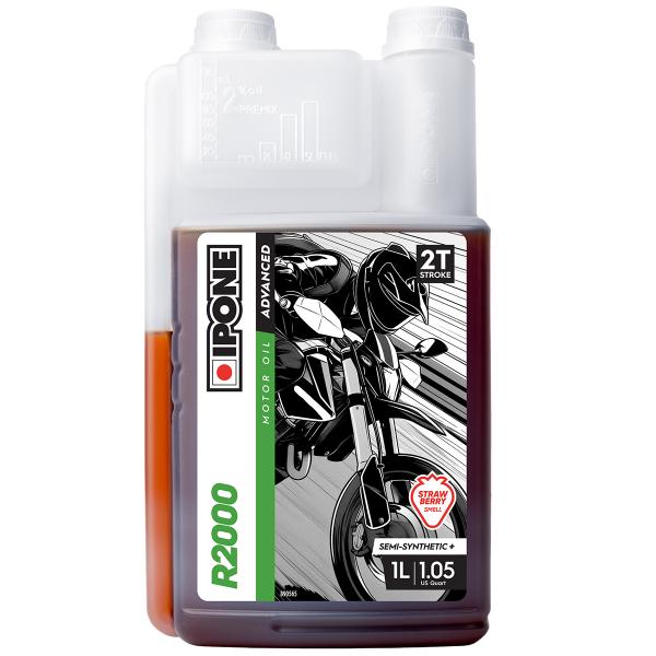 HUILE IPONE 2T R2000 RS SYNTHESE SENTEUR FRAISE (BIDON 1L)