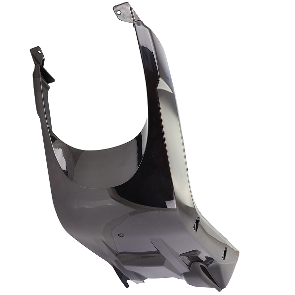 BAS DE CAISSE / CACHE INFERIEUR CHASSIS ADAPT. MBK BOOSTER 2004-2017  / YAMAHA BWS 2004-2017  NOIR (OEM : 5WW-F8385-60)