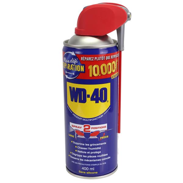 AEROSOL LUBRIFIANT WD-40 MULTIFONCTION DOUBLE POSITION (AEROSOL 400 ml)