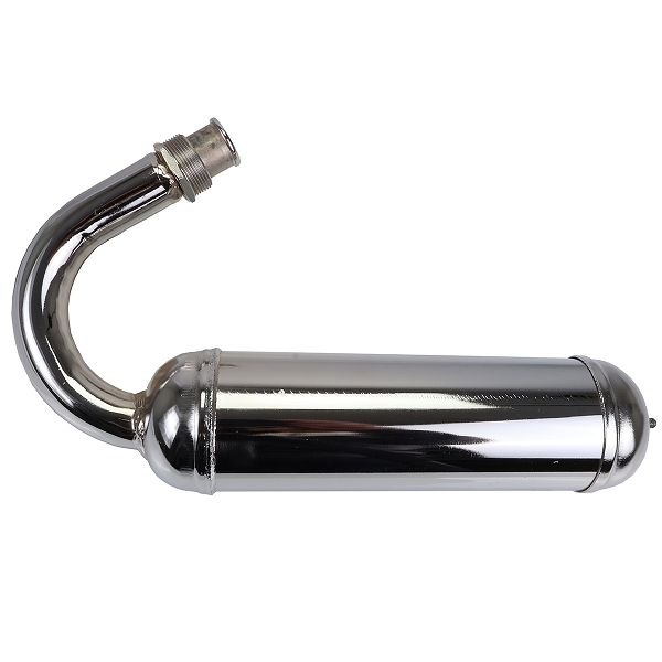 POT ECHAPPEMENT CHROME CYCLO ADAPT. MBK 40/51/88  A BRIDE  (NON HOMOLOGUE)