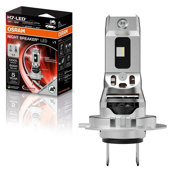 AMPOULE/LAMPE LED OSRAM NIGHT BREAKER SPEED H7 12V/16W (HOMOLOGUEE)