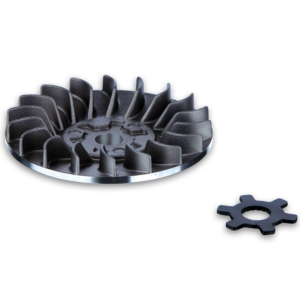 FLASQUE / JOUE FIXE VARIATEUR  MALOSSI ADAPT. MBK BOOSTER. / YAMAHA BWS / AEROX. / SLIDER / APRILIA 50 SR / MALAGUTI 50 F12 (617152S)