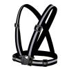 GILET BAUDRIER REFLECHISSANT VELO 4x1.5cm AVEC ELASTIQUE - NOIR