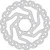 DISQUE FREIN VELO BRENTA Ø140 MM 6 TROUS - EPAISSEUR 1.8MM