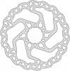 DISQUE FREIN VELO BRENTA Ø160 MM 6 TROUS - EPAISSEUR 1.8MM