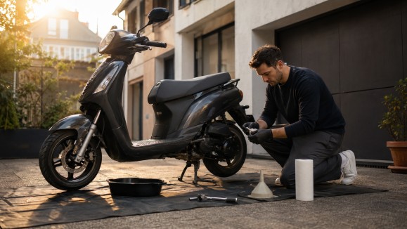 Comment faire la vidange de son scooter 50cc 4t soi-même ?