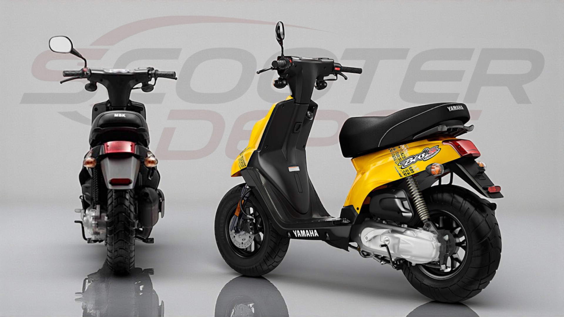 Pieces MBK Booster - Yamaha BW'S - Vue arrière