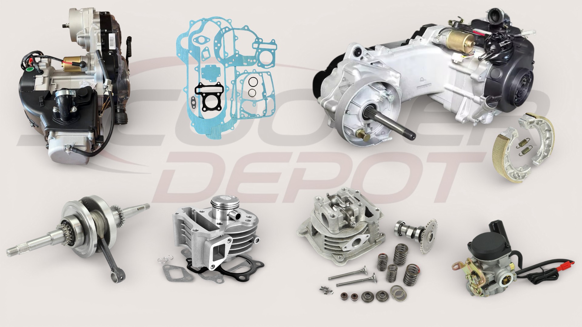 Pieces moteur GY6 139 QMB