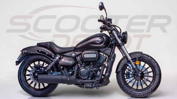 Moto 125cc ARCHIVE MOTORCYCLE BLACKPEARL noir mat – vue droite