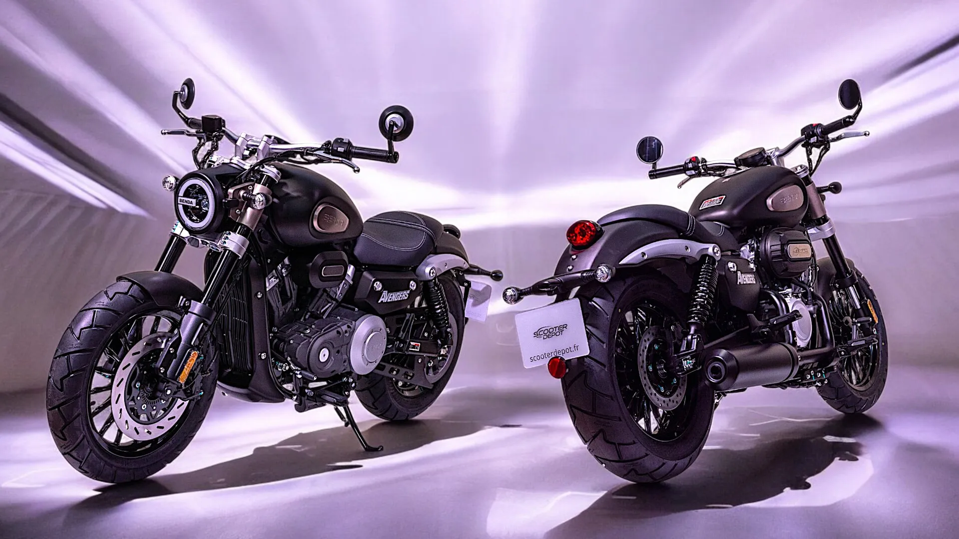 BENDA 125CC Avengers noir mat - La moto 125 custom design