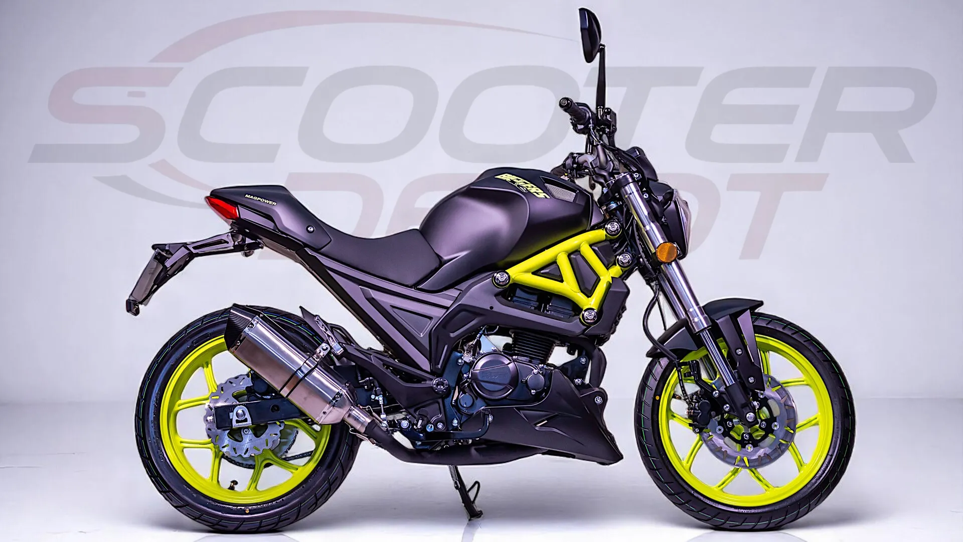 MAGPOWER 50cc BIGGERS NOIR MAT-La moto roadster dès 14 ans