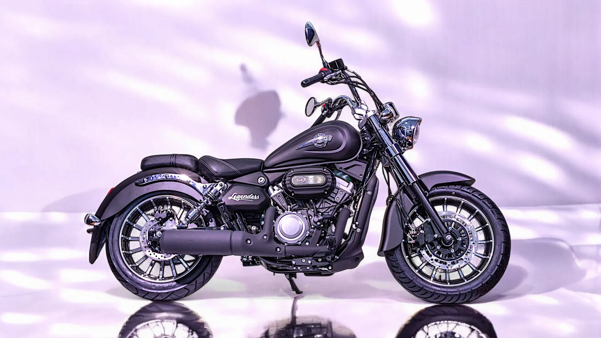 MAGPOWER 125CC LEGENDERS noir mat- moto 125cc custom vintage