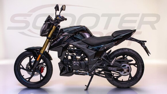 Moto 50cc ECCHO 50 CB Black 2027 – vue gauche