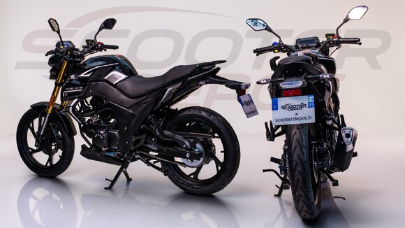 Moto 50cc ECCHO 50 SR Black 2027 – vue arriere