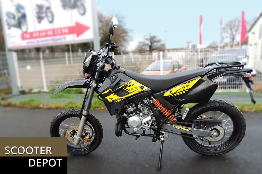 Moto 50cc Supermotard STM 50 JAUNE