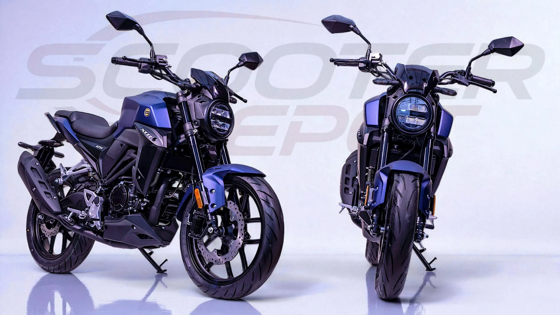 Moto 125cc TNT MOTOR XCR bleue - La 125 nerveuse et compacte