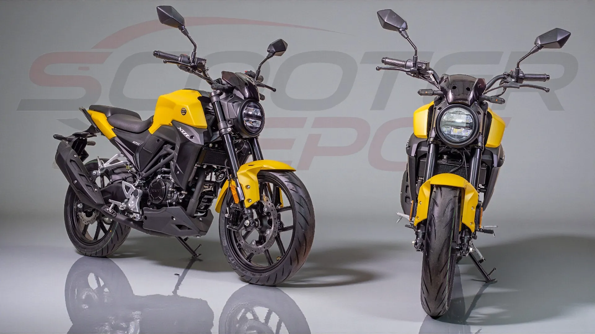 Moto 125cc TNT MOTOR XCR jaune-la moto nerveuse et sportive
