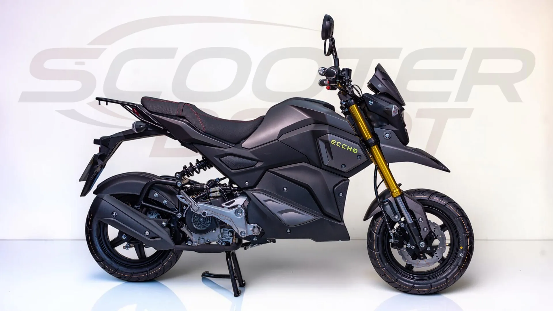 ECCHO STRIKE 50 Gris Mat - Moto 50cc 4T Automatique Moderne