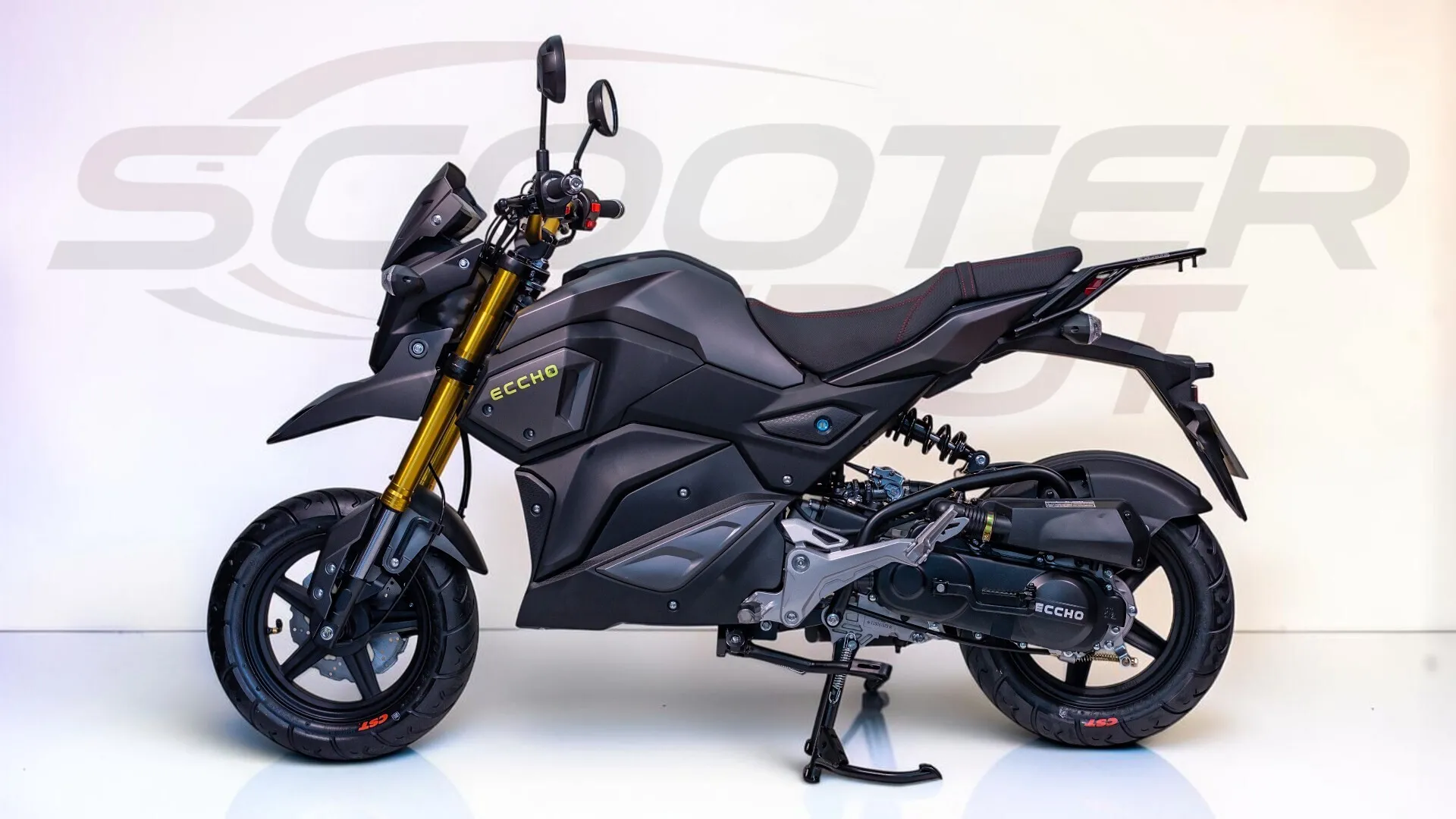 ECCHO STRIKE 50 Gris Mat - Moto 50cc 4T Automatique Moderne