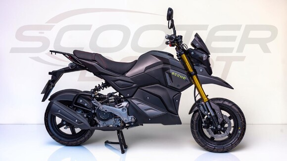 Moto 50cc automatique ECCHO STRIKE gris mat – vue droite