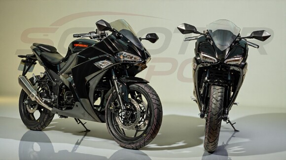 Moto 50cc YAMASAKI YM RS noire – vue avant