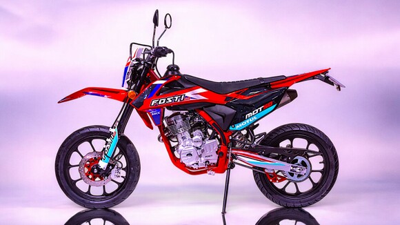 Moto 50cc Supermotard FOSTI 50 Rouge