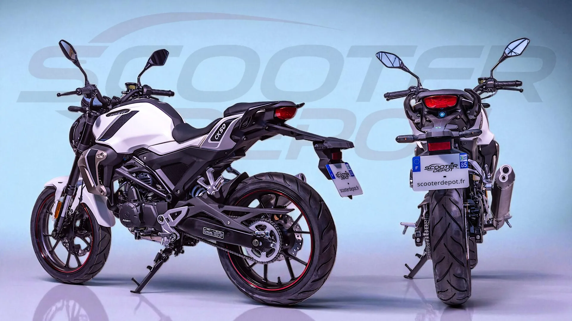 FOSTI CK50 ICE EDITION : Une moto 50cc lookée dès 14 ans