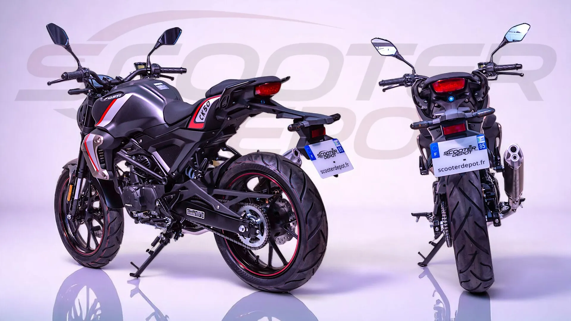 FOSTI CK50 Circuit King Black Edition -moto 50  look CB125R