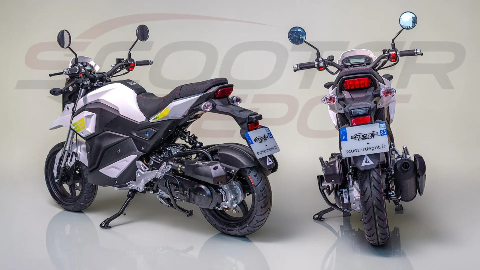 Vepard Hammer 50 Blanche : La Moto 50 Automatique dès 14 ans