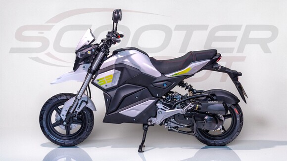Moto 50cc hammer automatique noire – vue gauche