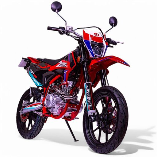 Moto 50cc Supermotard FOSTI 50 Rouge