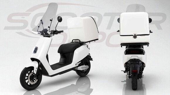 SCOOTER ELECTRIQUE LVNENG S5 DELIVERY BLANC 60V-24Ah EURO 5