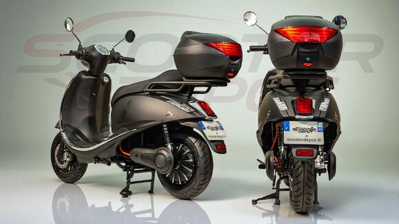 Scooter électrique ATOR CITIO 3000 noir mat – vue arriere