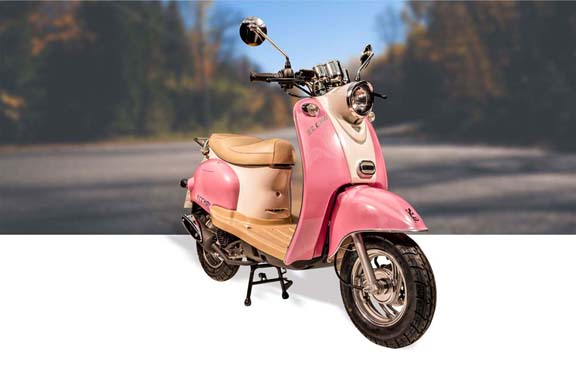 Scooter 50 Eccho Retro Pink - RY50QT-15-PINK II