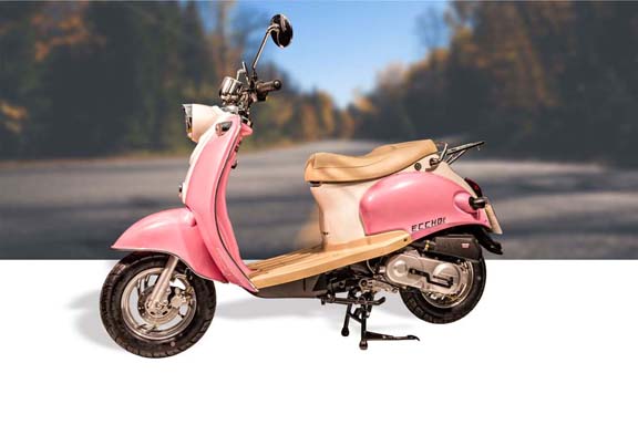 Scooter 50 Eccho Retro Pink - RY50QT-15-PINK II