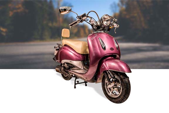 Scooter 50 Eccho La Choupette II Lilas - RY50QT-8