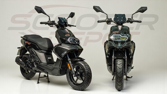 Scooter 50cc TNT MOTOR ESCAPE noir – vue avant