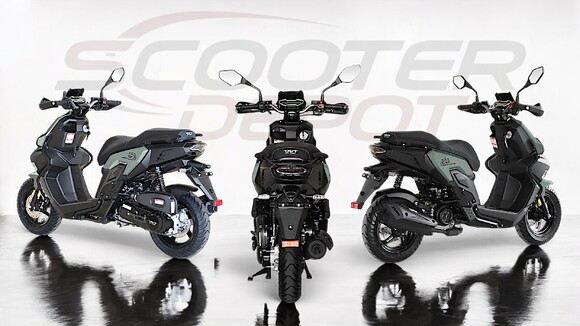 Scooter 50cc TNT MOTOR ESCAPE BAROUDEUR VERT SAUGE