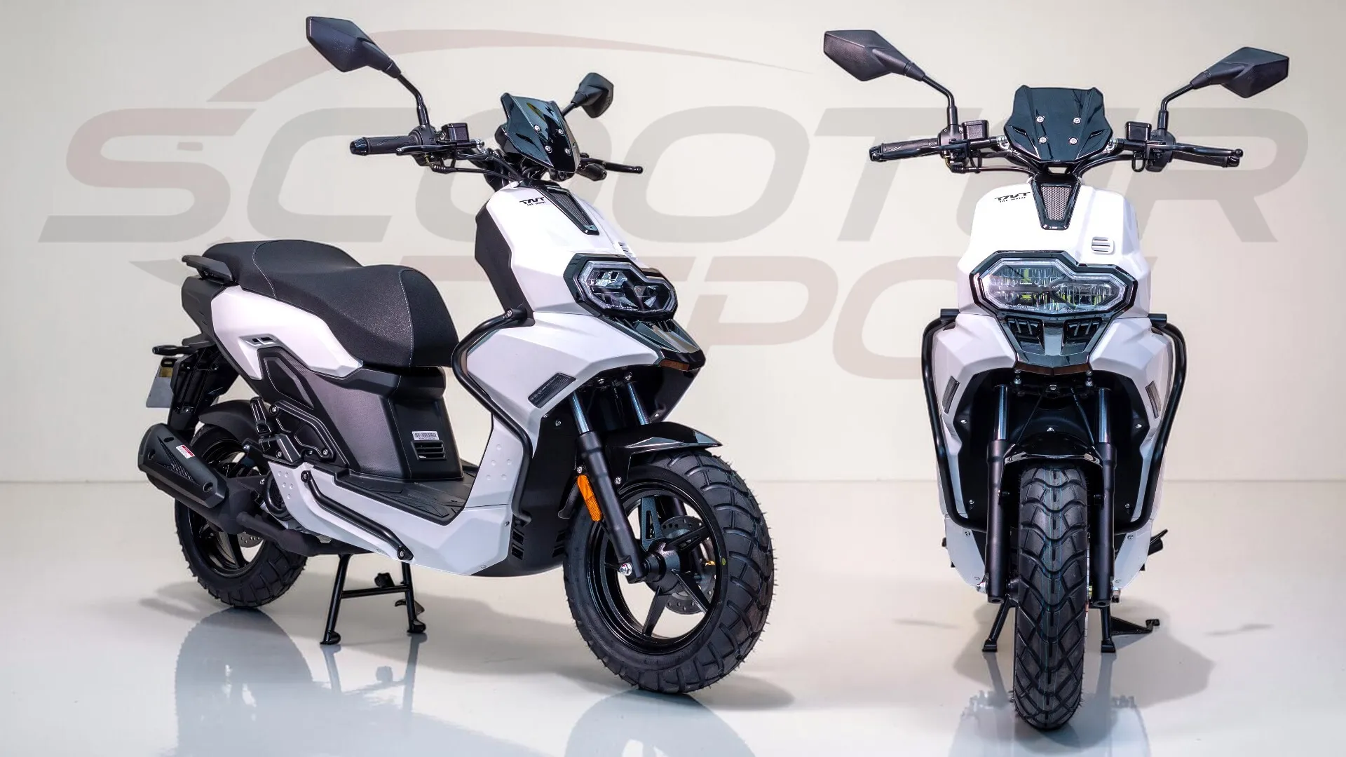 TNT MOTOR ESCAPE 50 Blanc : Scooter urbain blanc style naked 