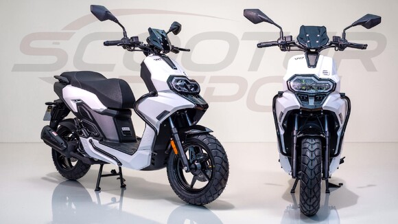 Scooter 50cc TNT MOTOR ESCAPE blanc – vue avant