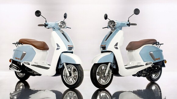 Scooter 50cc TNT MOTOR CANCUN bleu et blanc