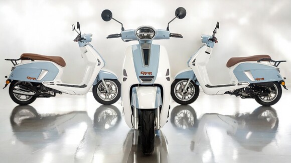 Scooter 50cc TNT MOTOR CANCUN bleu et blanc